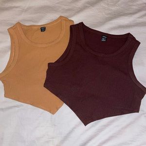 Two Asymmetrical Crop-Tops